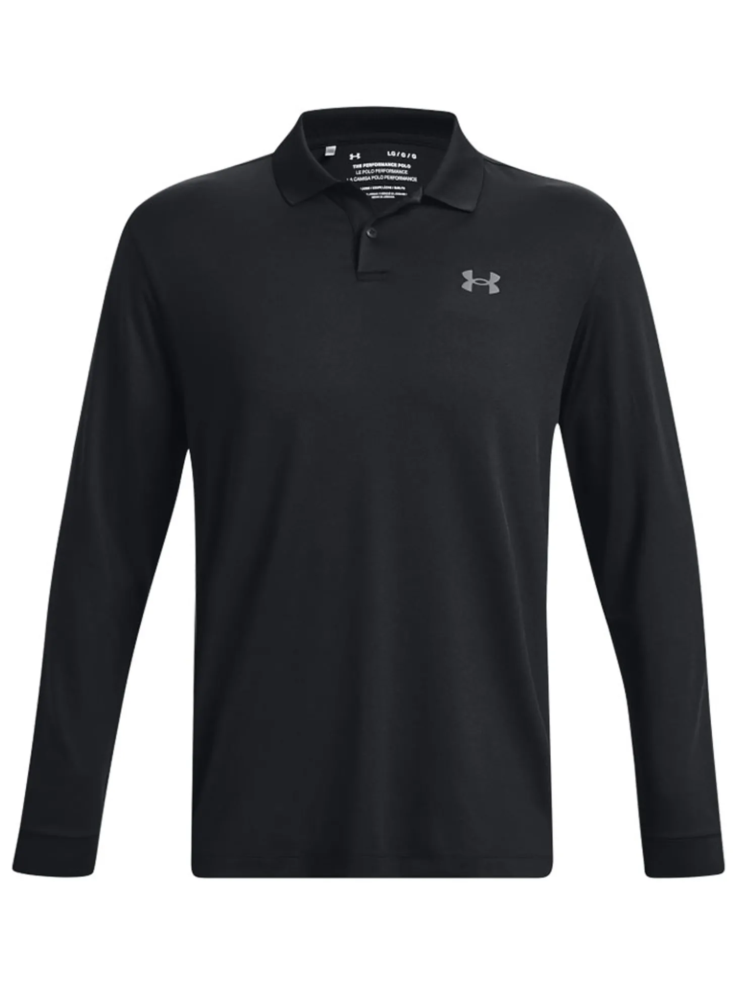 Under Armour Matchplay Long Sleeve Polo - Black
