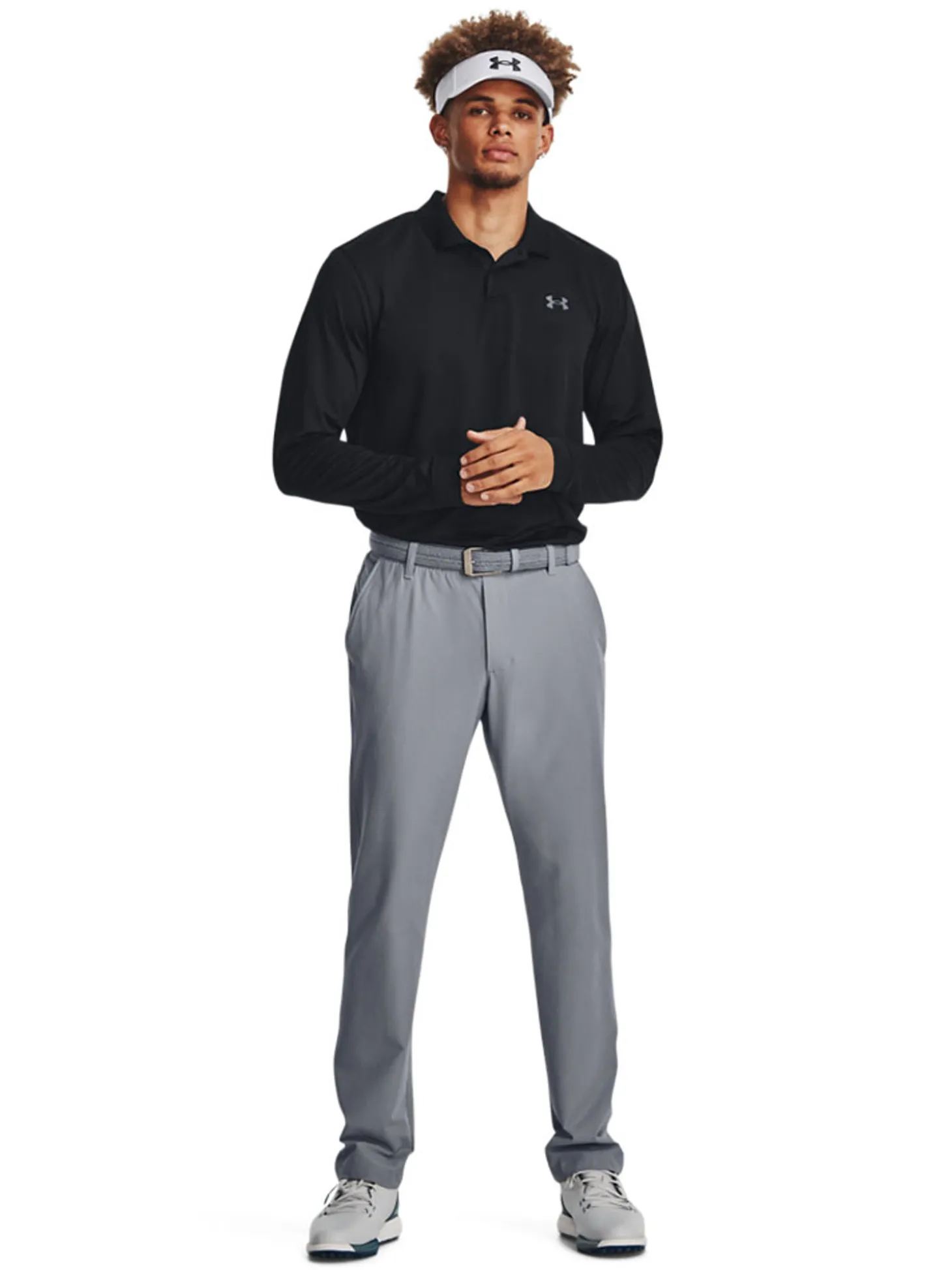 Under Armour Matchplay Long Sleeve Polo - Black